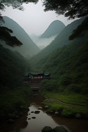 大自然的和谐人与自然共生的武夷山