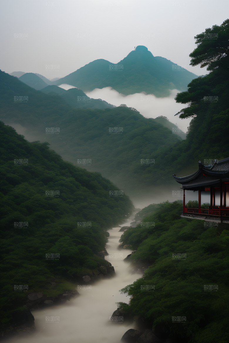 大自然的和谐人与自然共生的武夷山
