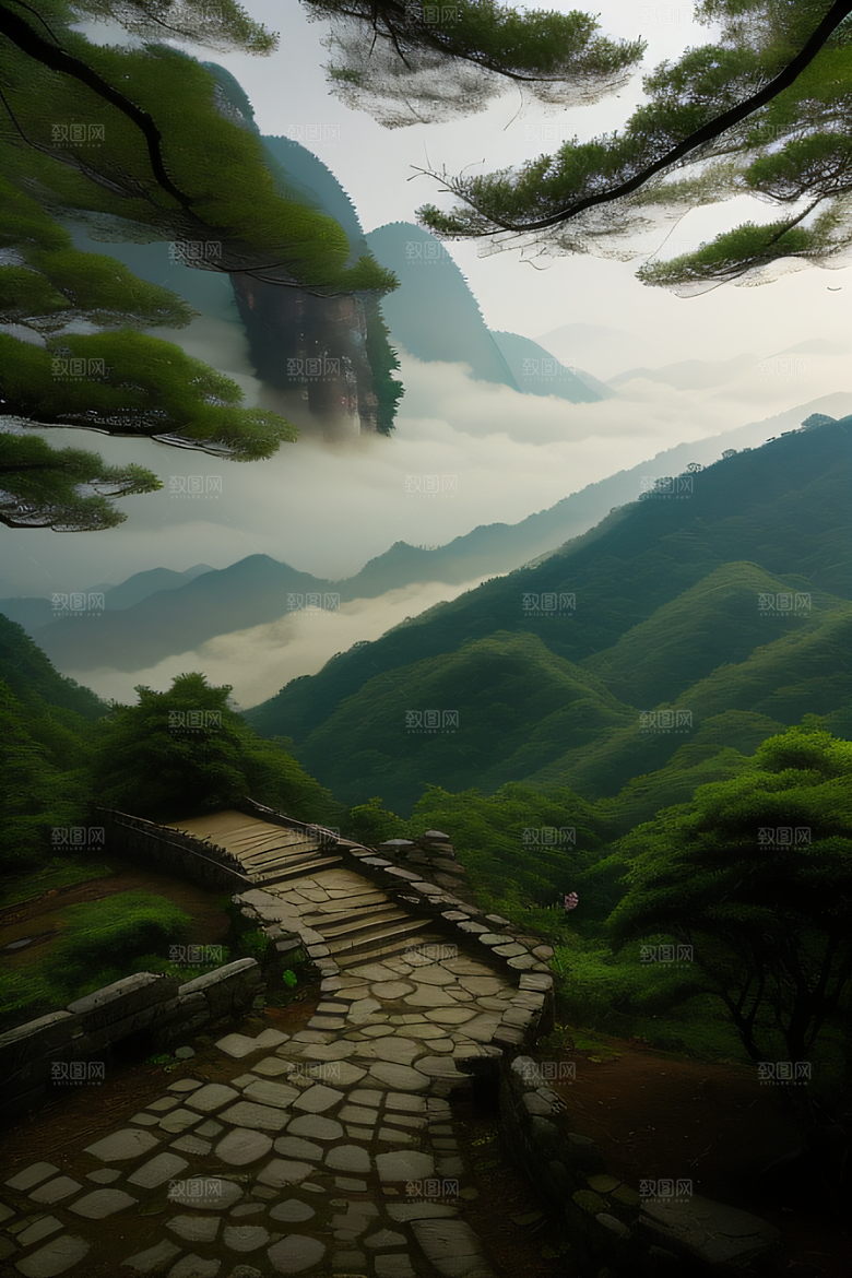 大自然的和谐人与自然共生的武夷山