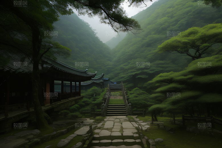 古老石板路的足迹武夷山的丰富历史与文化