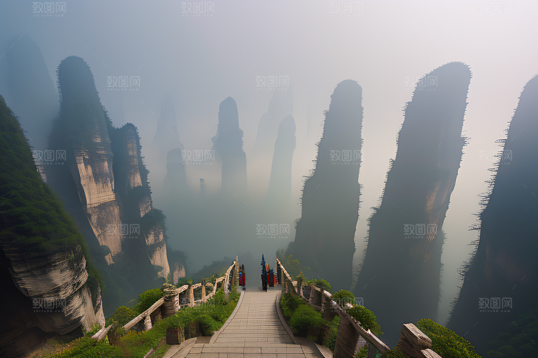 雄伟形态指向天际