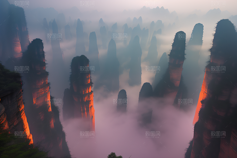 雄伟形态指向天际