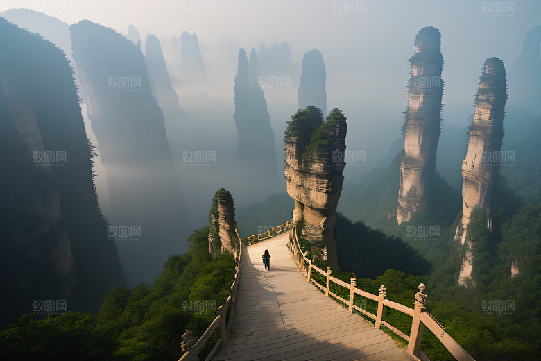 雄伟形态指向天际