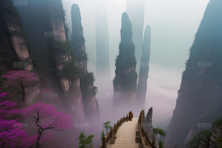 雄伟形态指向天际