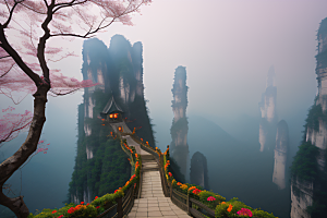 雄伟形态指向天际