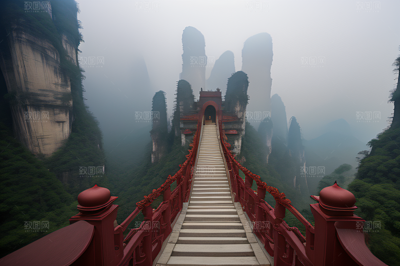 雄伟形态指向天际