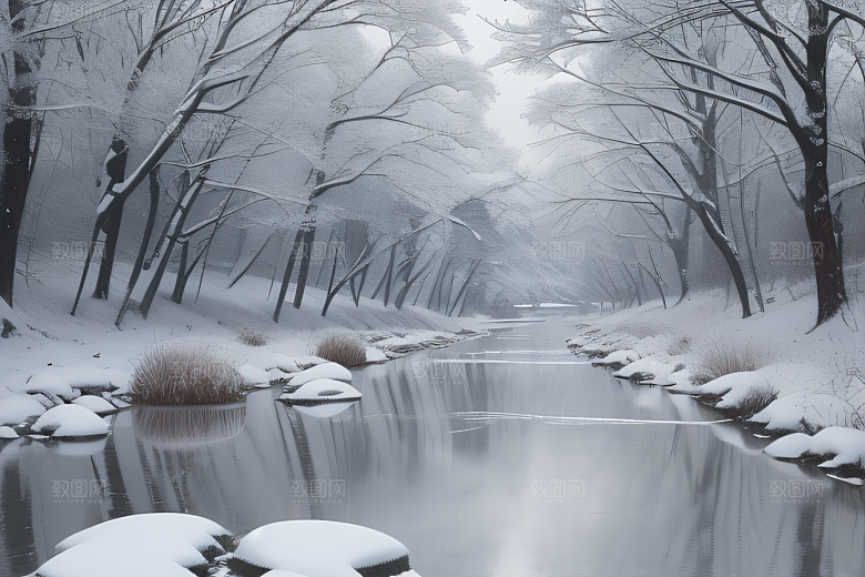 冰雪世界的静谧之美