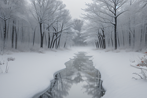 冰雪世界的静谧之美