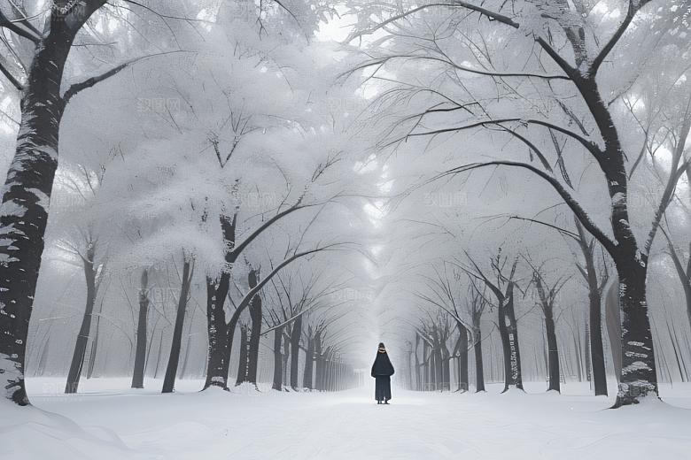 冰雪世界的静谧之美