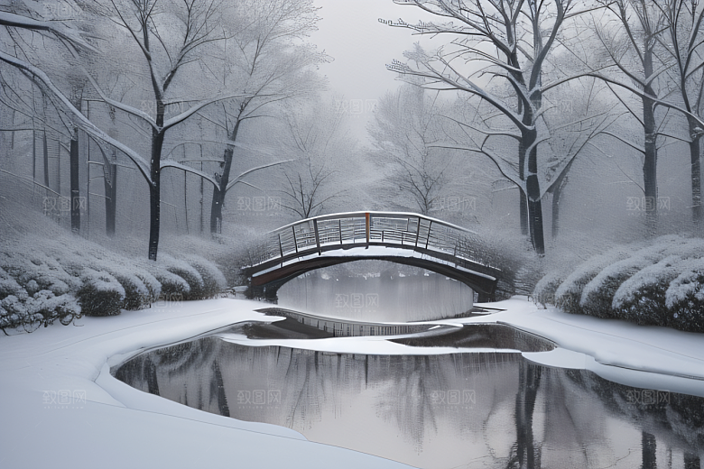 冰雪世界的静谧之美