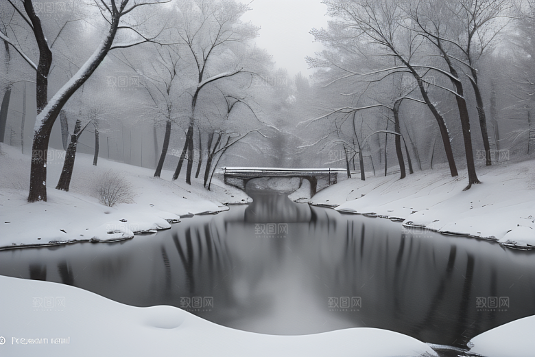 冰雪世界的静谧之美