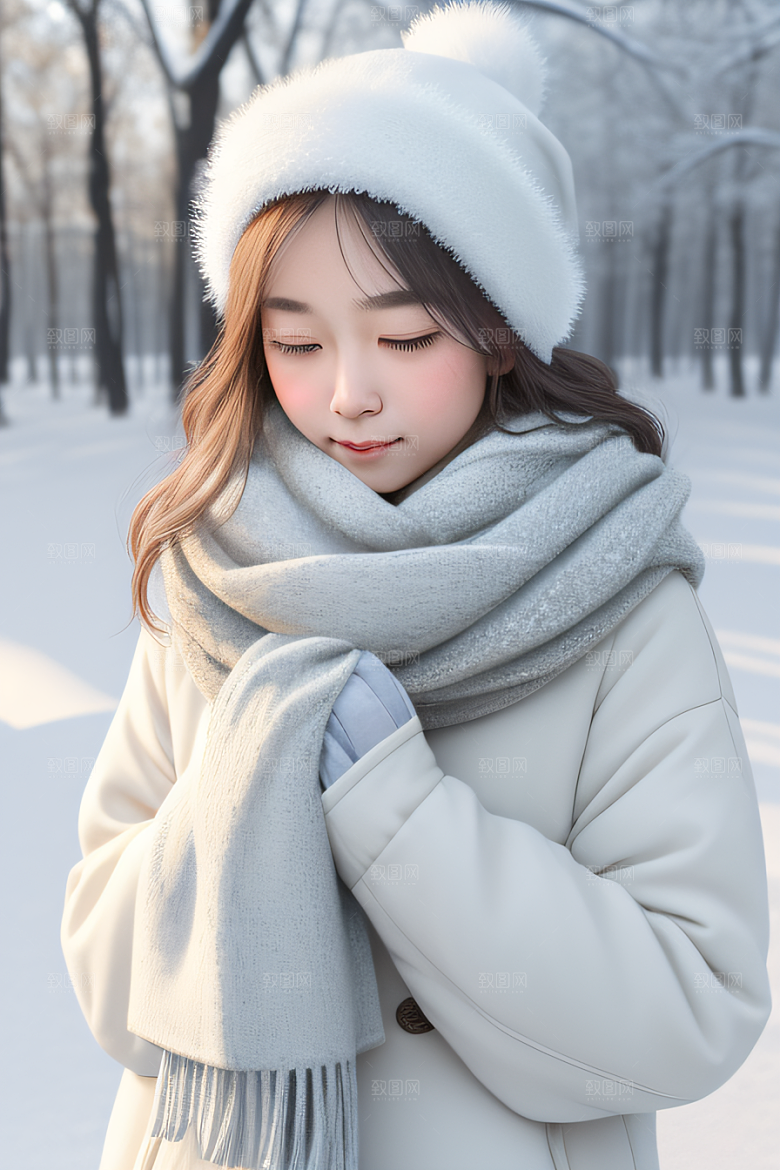 宁静迷人的冬季之美