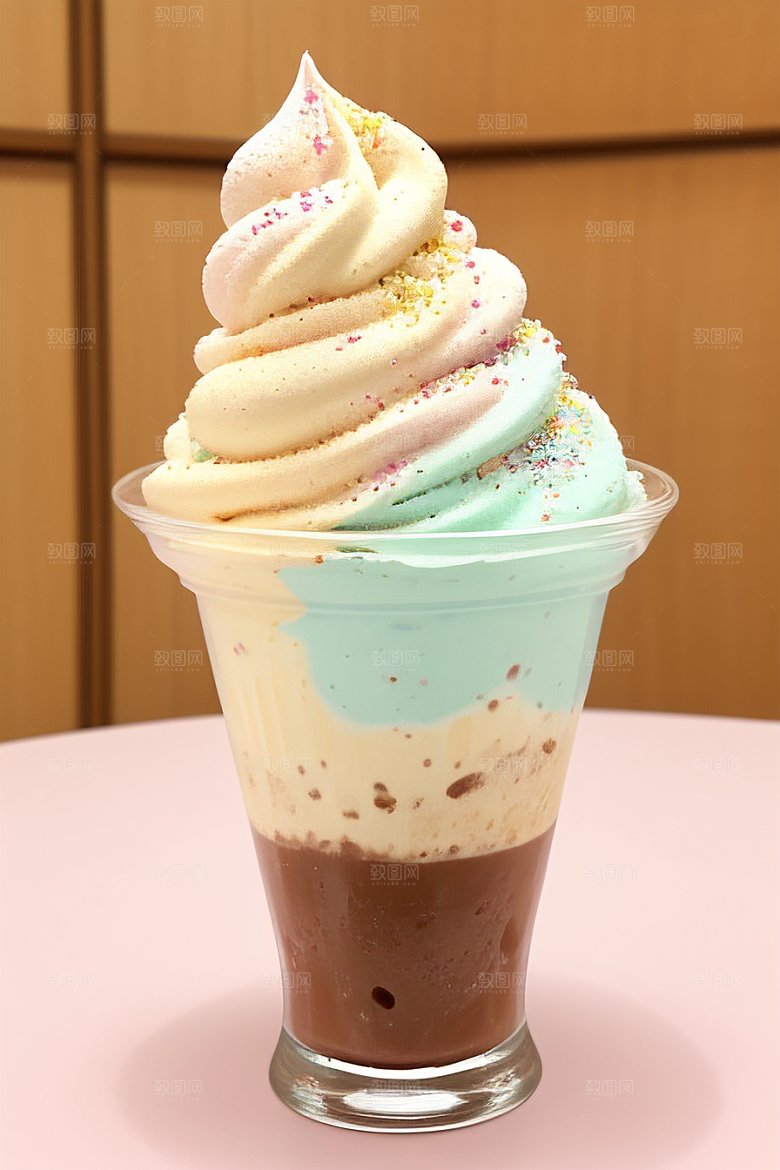 美味冰淇淋的精选原料