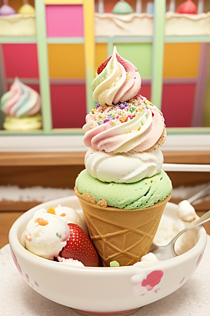 美味冰淇淋的地方特色