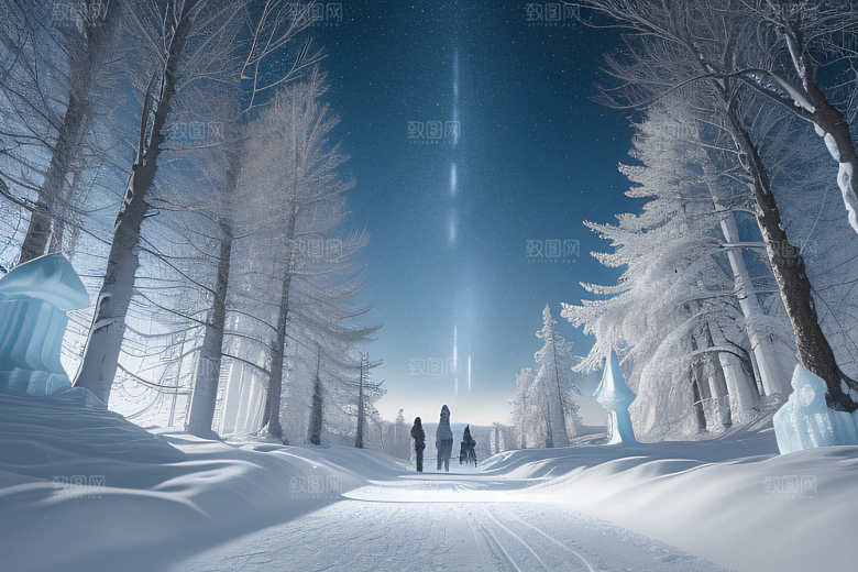 北方冰雪世界的冰雕艺术欣赏