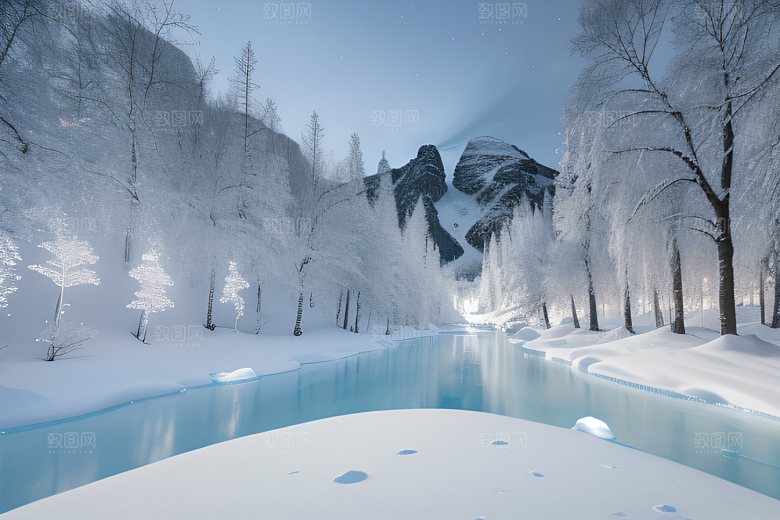 北方冰雪世界的奇观与壮丽景观