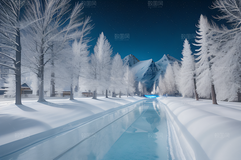北方冰雪世界的奇观与壮丽景观