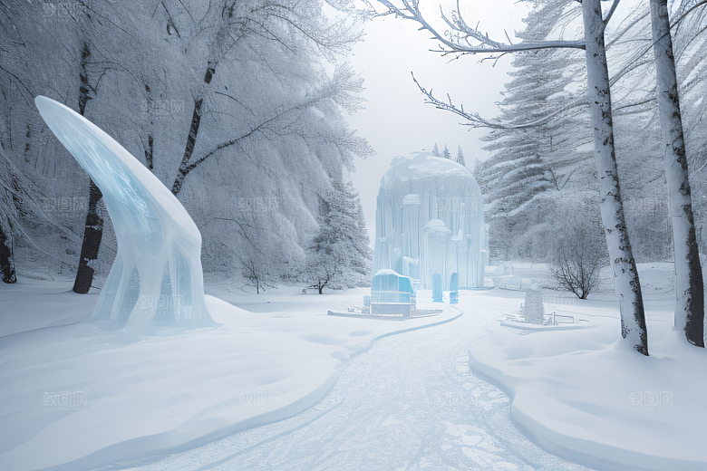 北方冰雪世界的奇观与壮丽景观