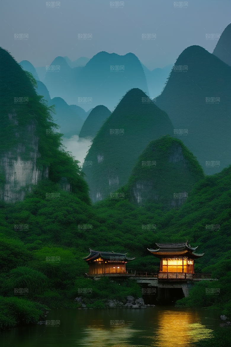 桂林山水甲天下的浪漫之地
