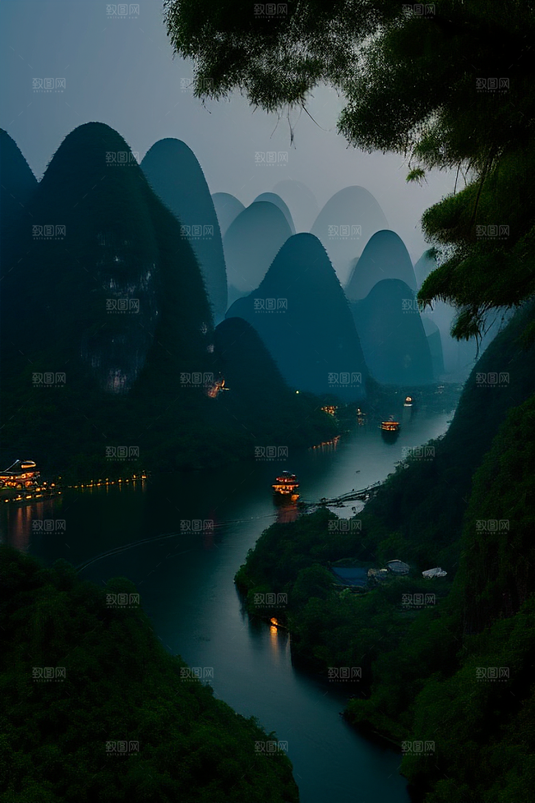 桂林山水甲天下的浪漫之地