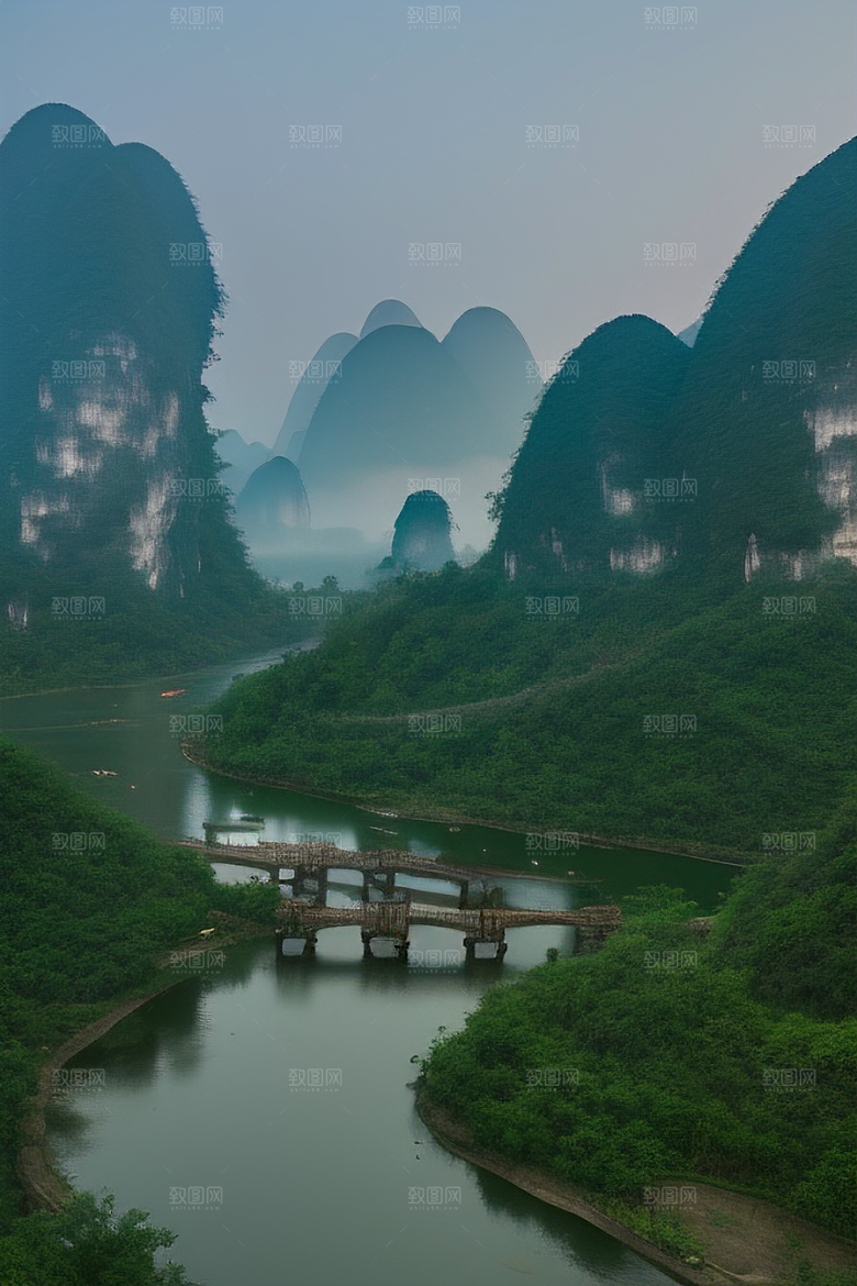桂林山水甲天下的浪漫之地