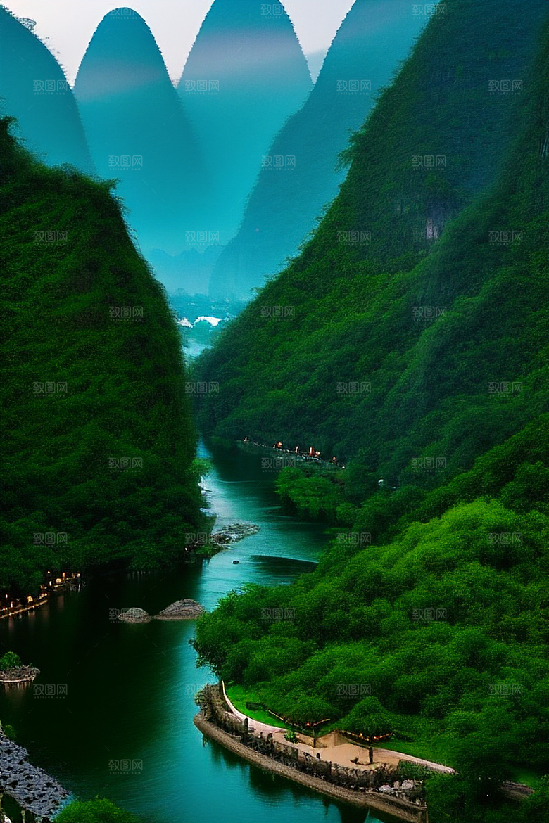 桂林山水甲天下的浪漫之地