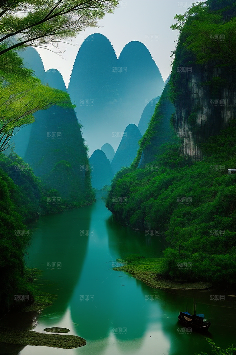 桂林山水甲天下的浪漫之地