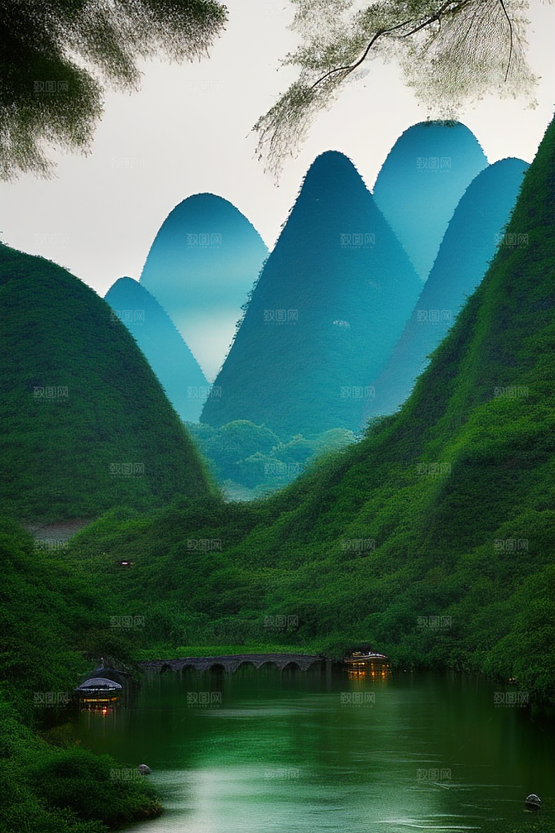 桂林山水甲天下的壮丽山川