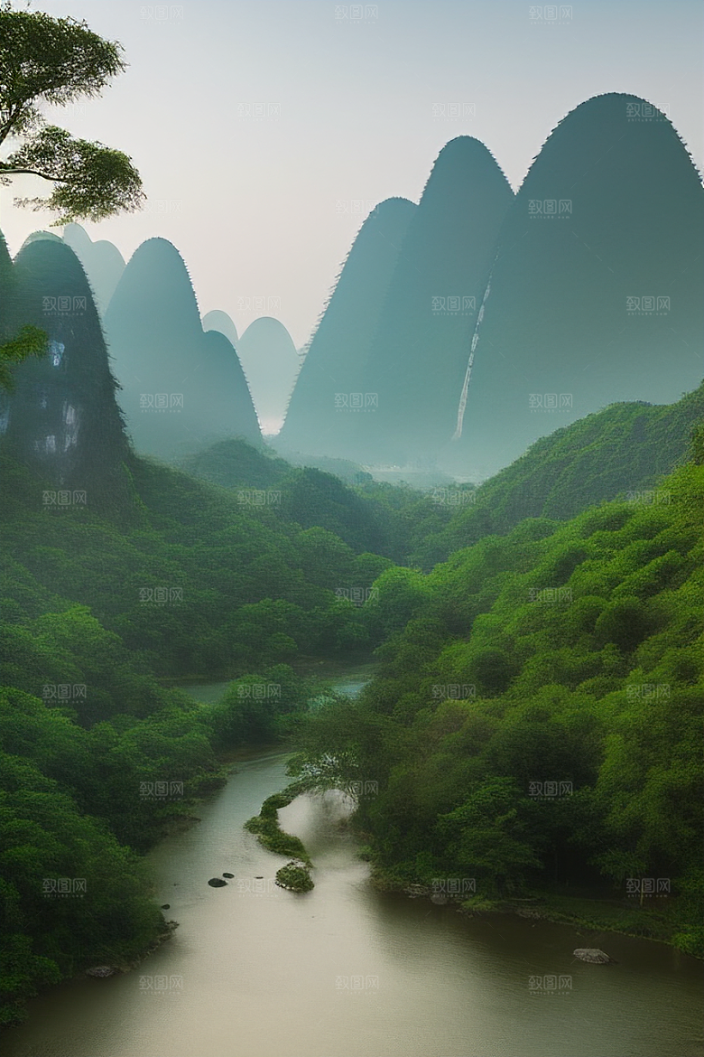 桂林山水甲天下的壮丽山川