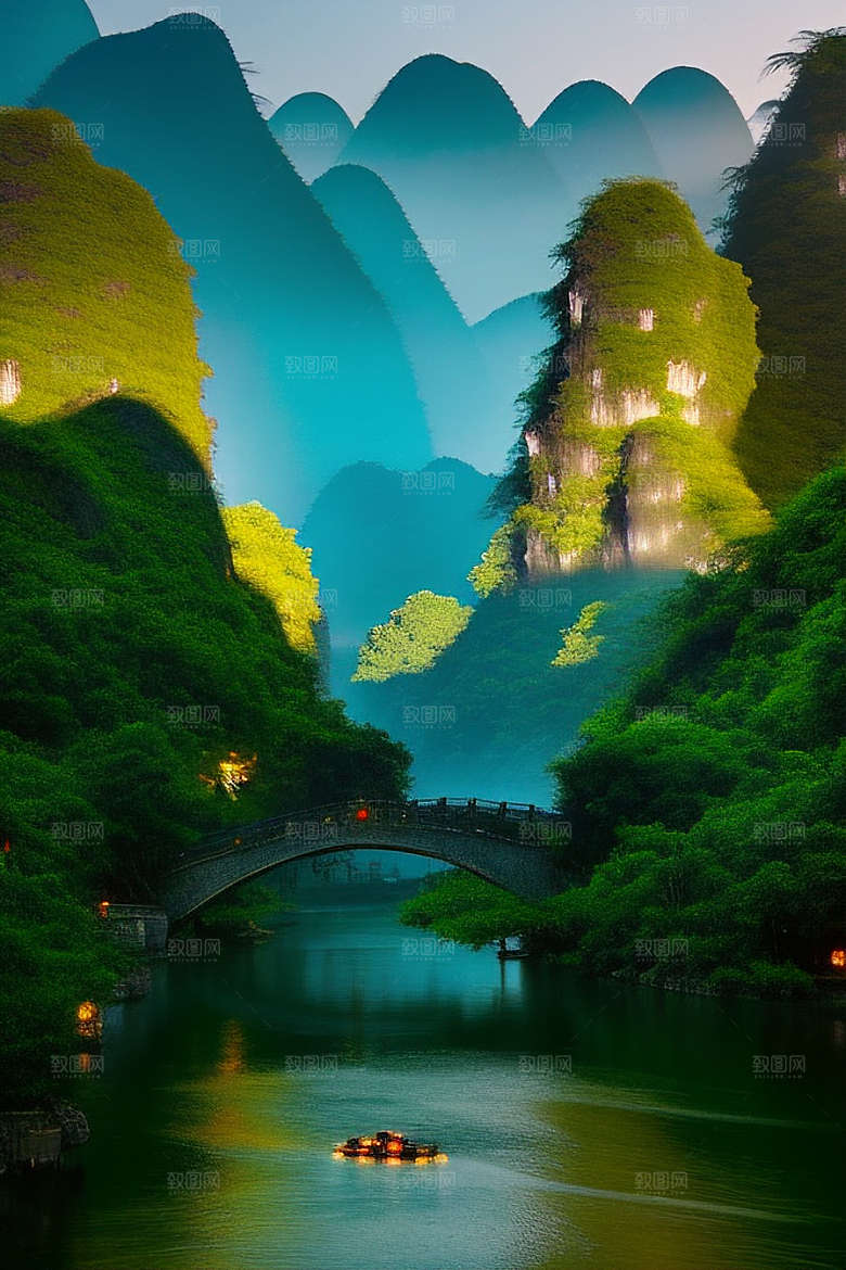 桂林山水甲天下的壮丽山川
