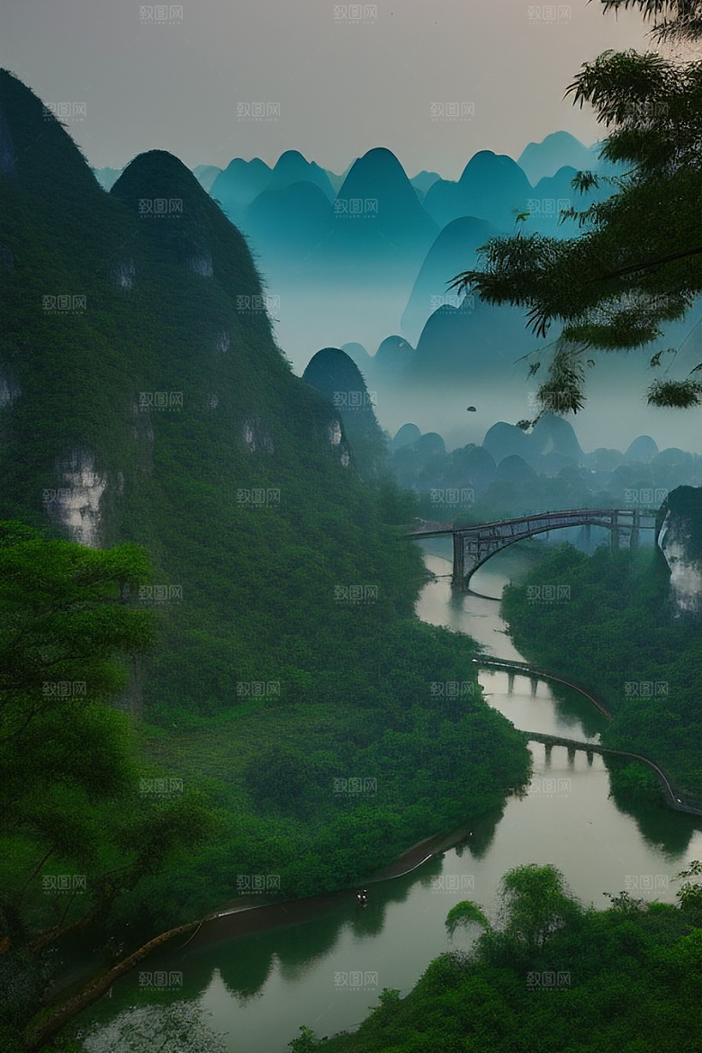 桂林山水甲天下的壮丽山川