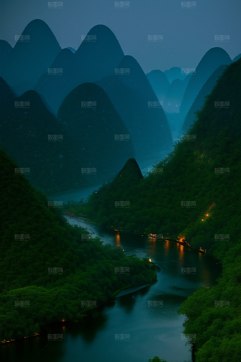 桂林山水甲天下的壮丽山川