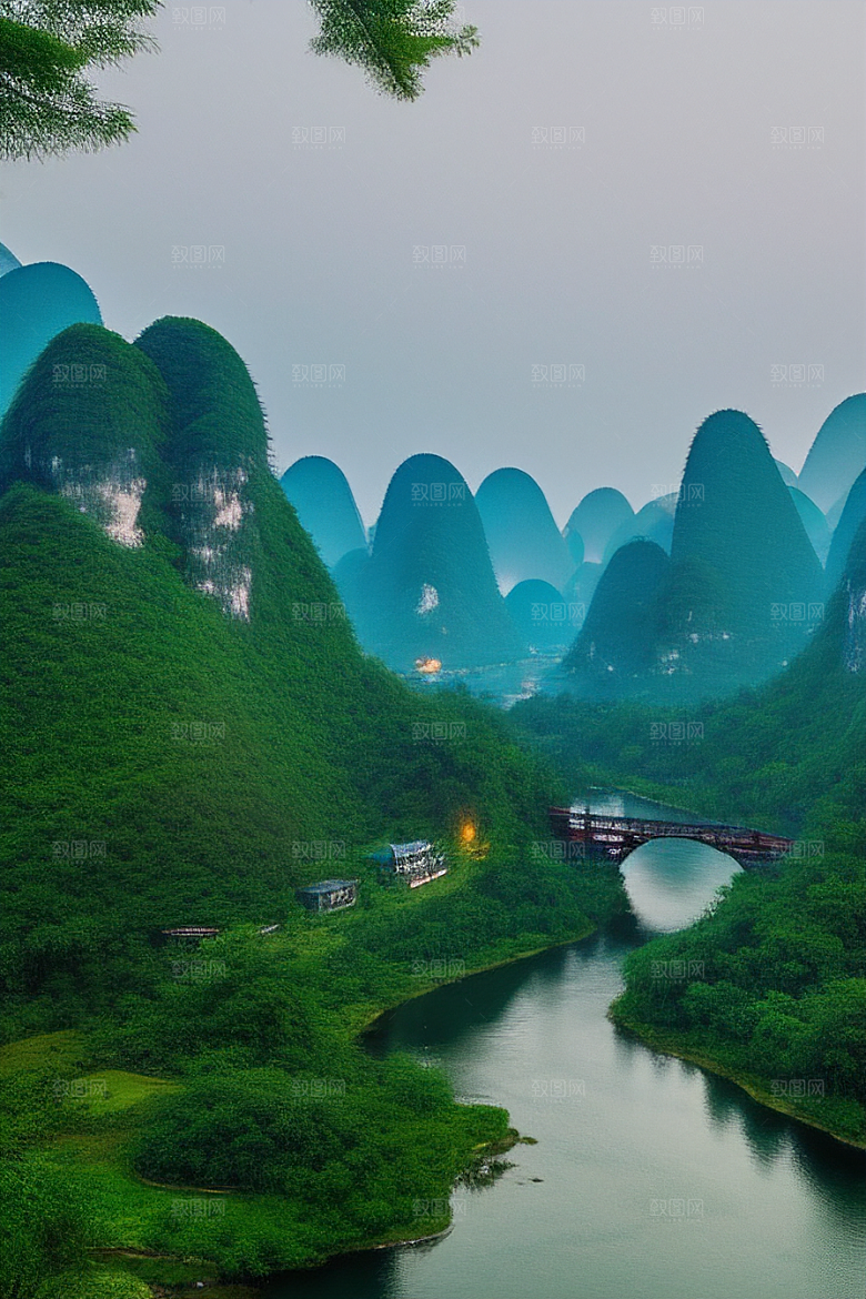 桂林山水甲天下的旅游胜地