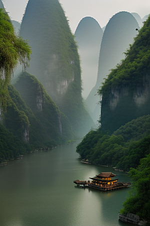 桂林山水甲天下的旅游胜地