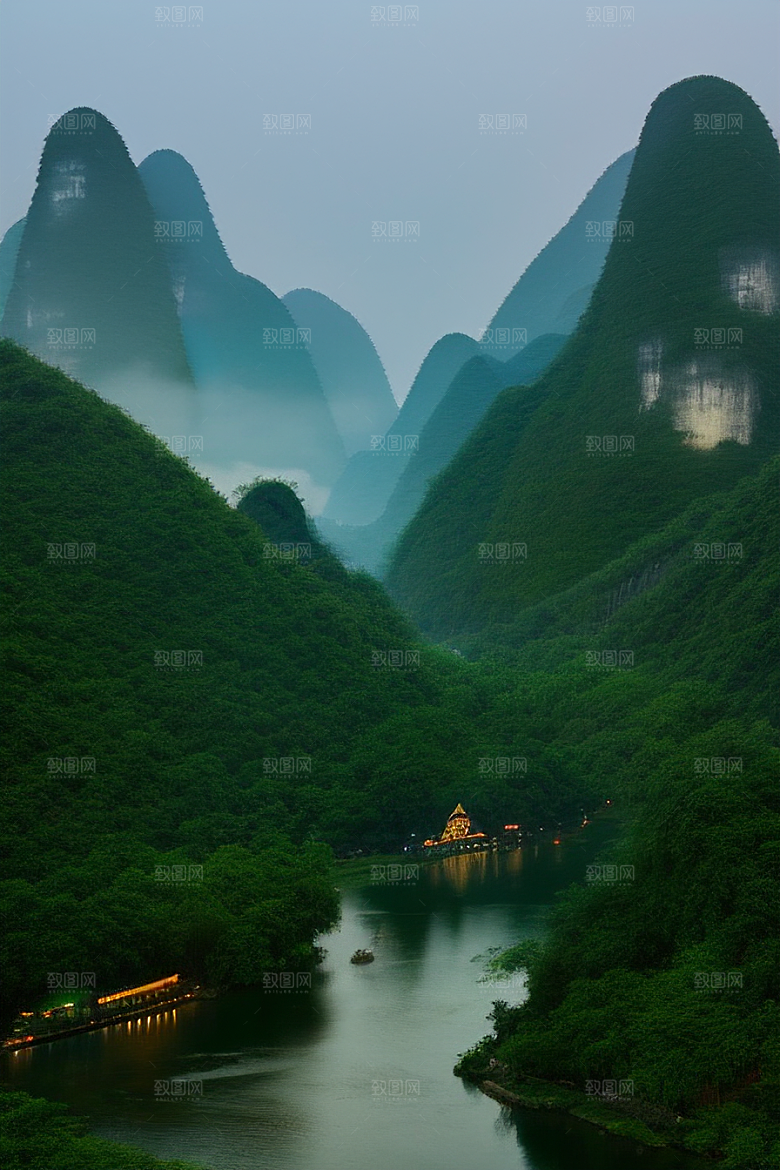 桂林山水甲天下的旅游胜地