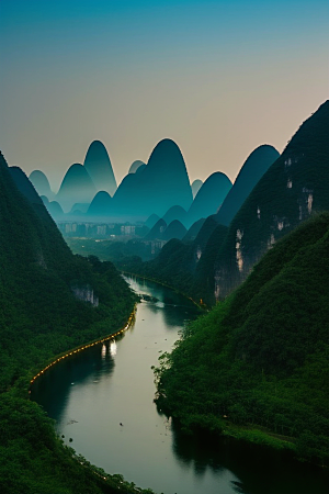 桂林山水甲天下的旅游胜地