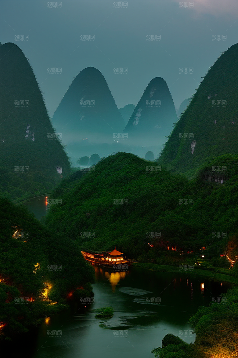 桂林山水甲天下的摄影圣地