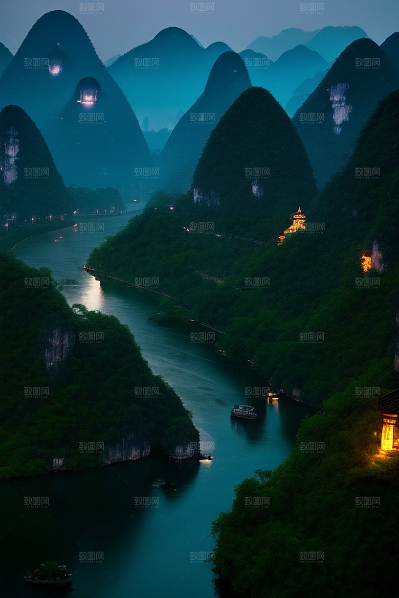 桂林山水甲天下的摄影圣地