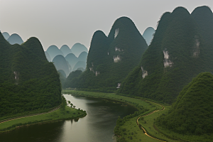 桂林山水甲天下的独特地貌