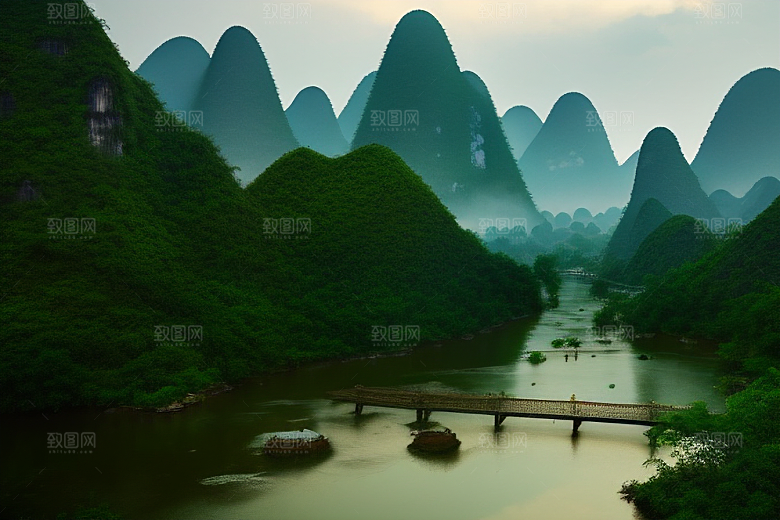 桂林山水甲天下的独特地貌