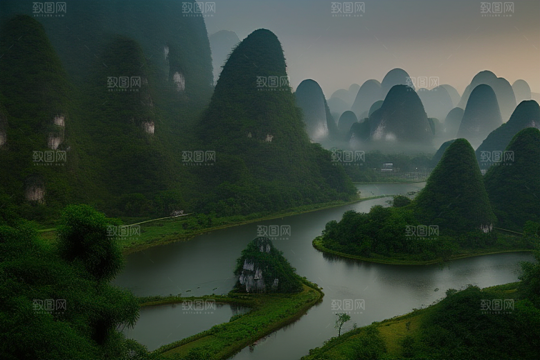 桂林山水甲天下的独特地貌