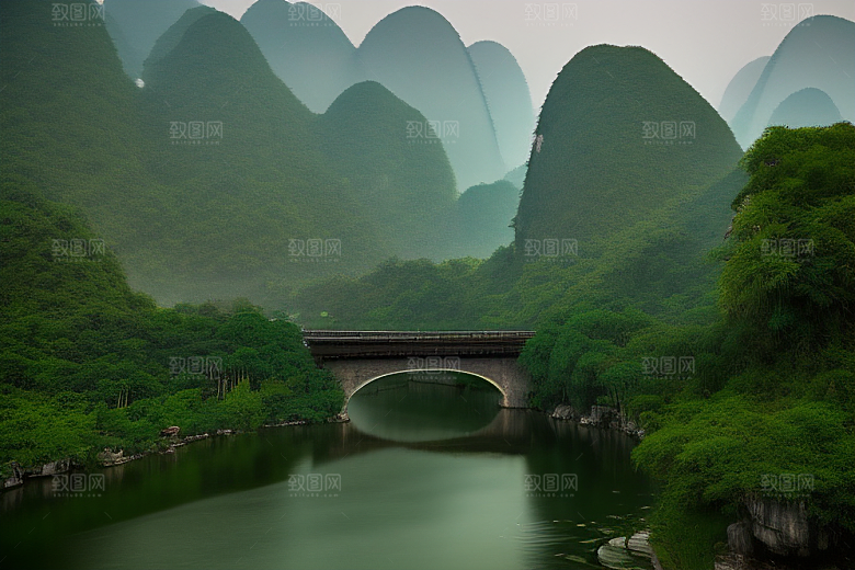 桂林山水甲天下的自然奇观