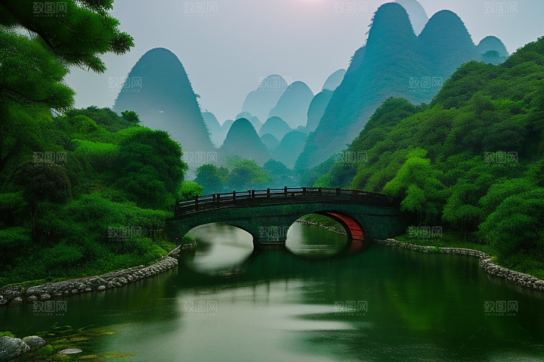 桂林山水甲天下的自然奇观