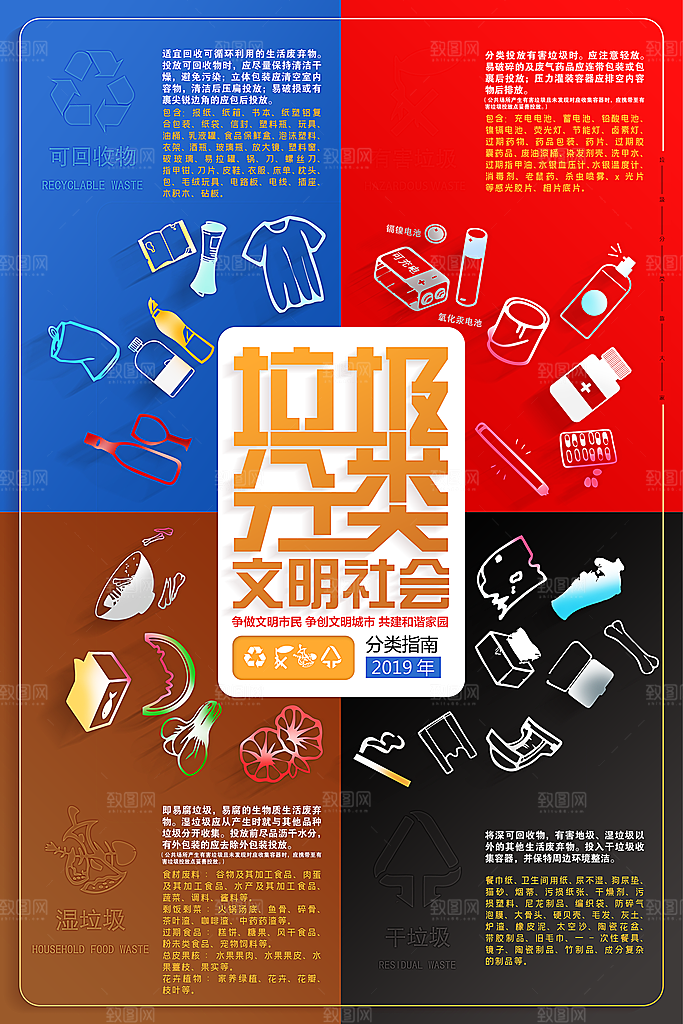 守护地球绿色家园垃圾分类
