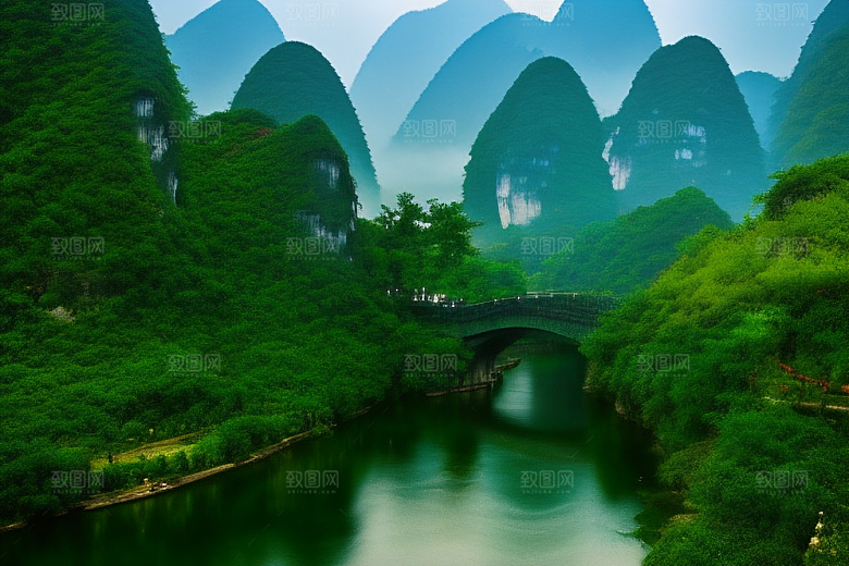 桂林山水甲天下的自然奇观