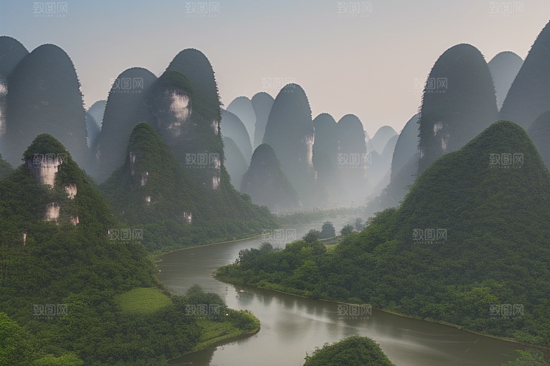 桂林山水甲天下的美丽风景