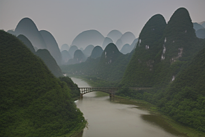 桂林山水甲天下的美丽风景