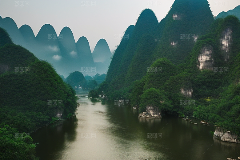 桂林山水甲天下的美丽风景