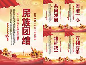 民族团结党建海报系列