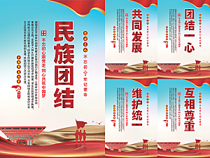 民族团结党建海报